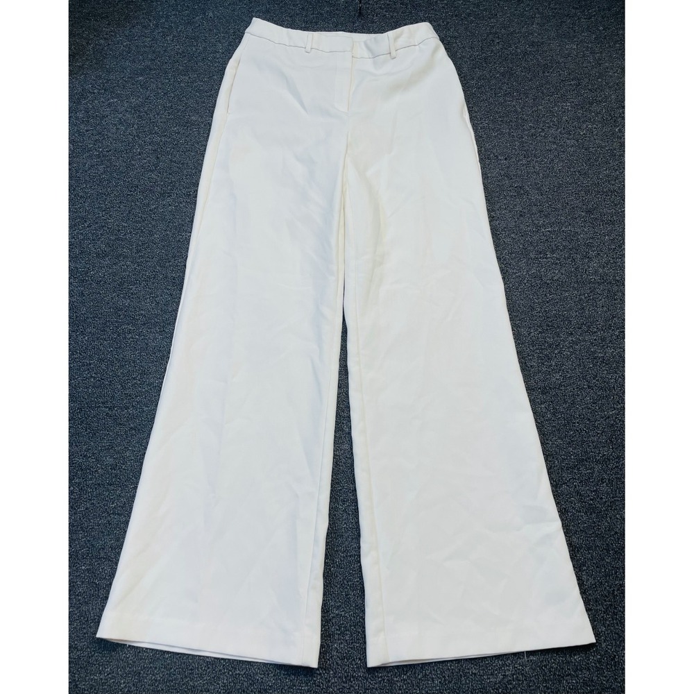 JOIE Dress Pants Womens 6 Off White High Rise Stretch Wide Leg Business Career